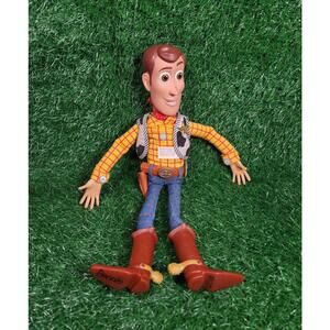 Disney Pixar Toy Story Woody Pull String 15" Figure Think way Doll